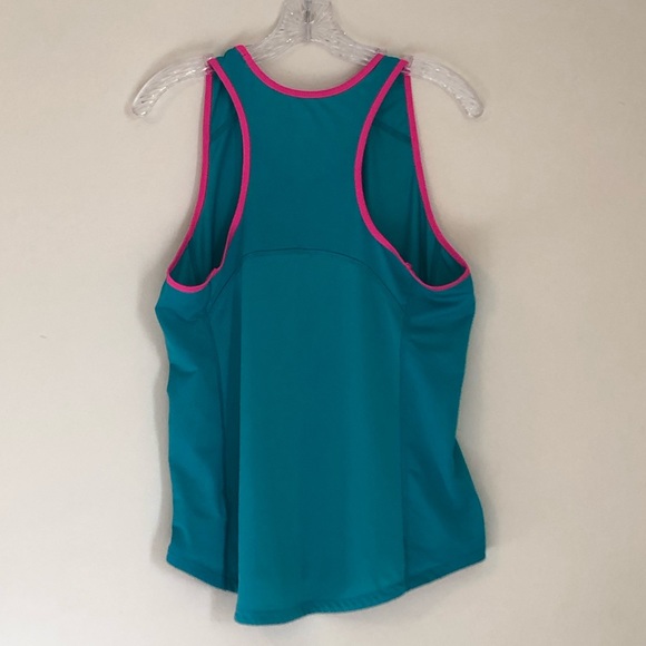 H&M Sport Teal/Pink Racerback Tank - Picture 2 of 5